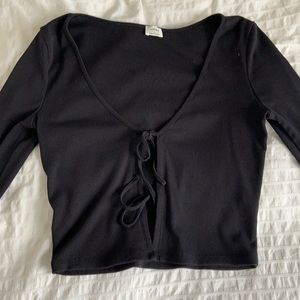 NWOT Wilfred Free Only Tie-Front Longsleeve